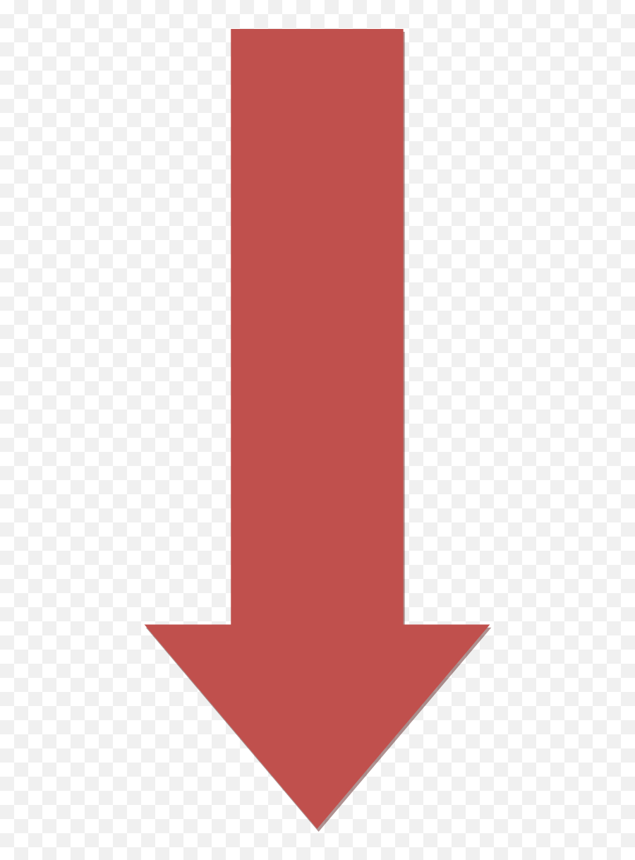 Red Downwards Arrow - Downwards Red Arrow Full Size Png Vertical Emoji,Red Arrow Png