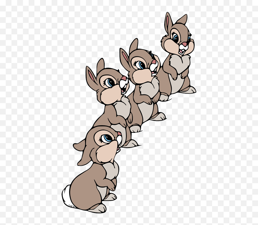Thumper And Miss Bunny Clip Art - Disney Bambi Thumper Sister Emoji,Sisters Clipart