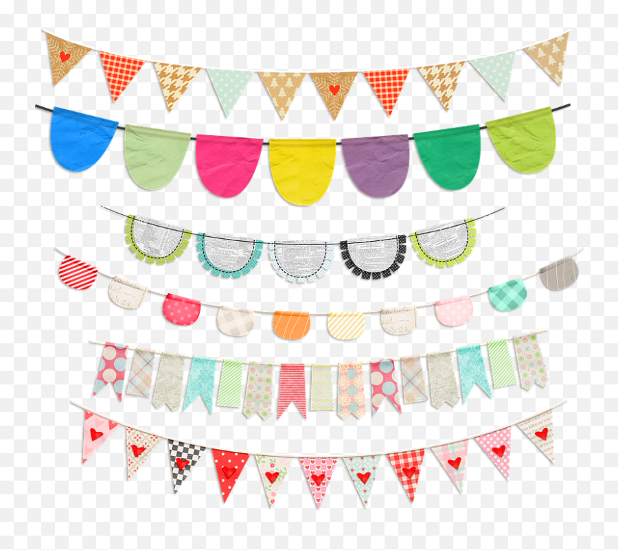 Bunting Clip Art Flag Banner Bunting Color Transparent - Clip Art Emoji,Flag Banner Clipart