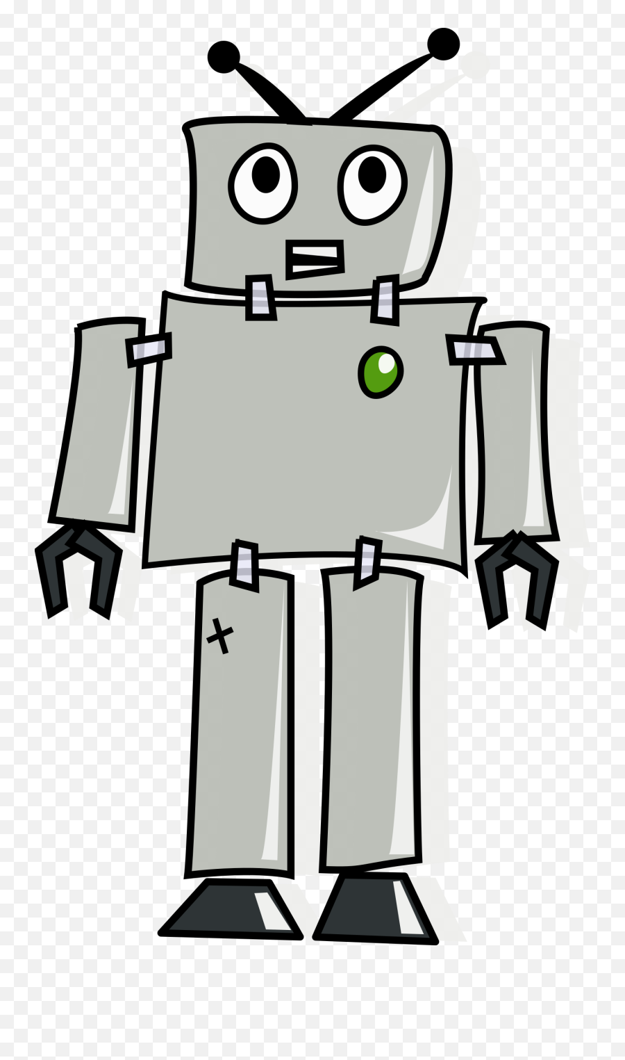 Robot Clipart Vector Clip Art Online - Robot Cartoon Emoji,Robot Clipart