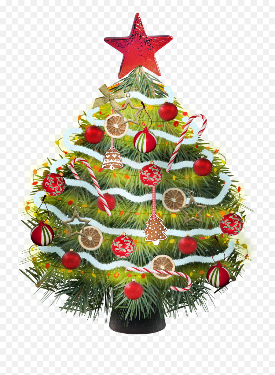 Traditional Christmas Tree Clipart - Christmas Day Emoji,Christmas Tree Outline Clipart