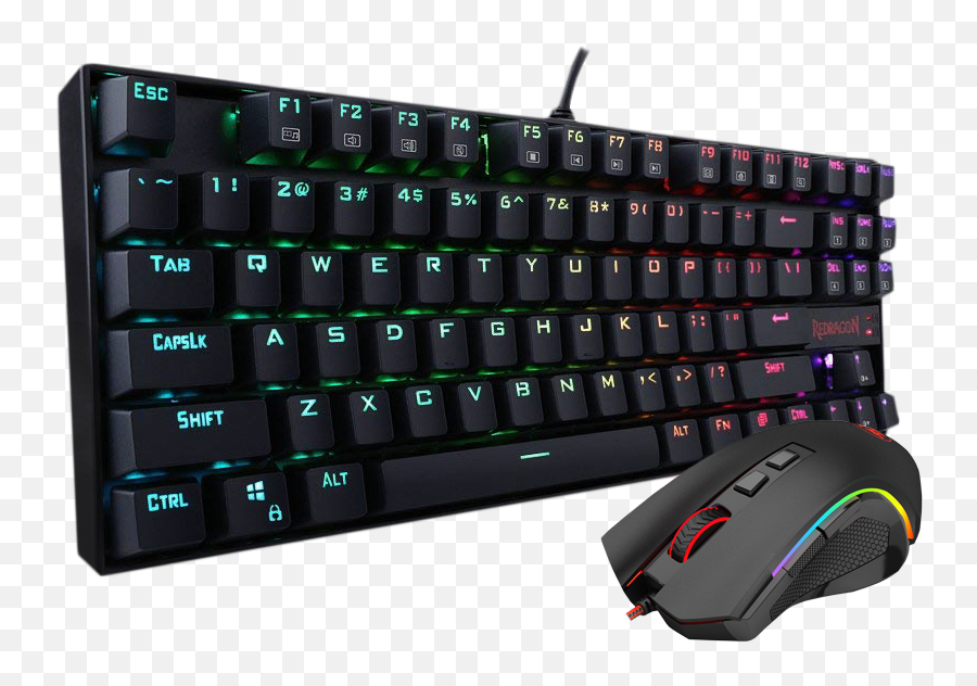 Keyboard And Mouse Png - Redragon K552 Rgb Ba Gaming Transparent Gaming Keyboard And Mouse Png Emoji,Gaming Mouse Png