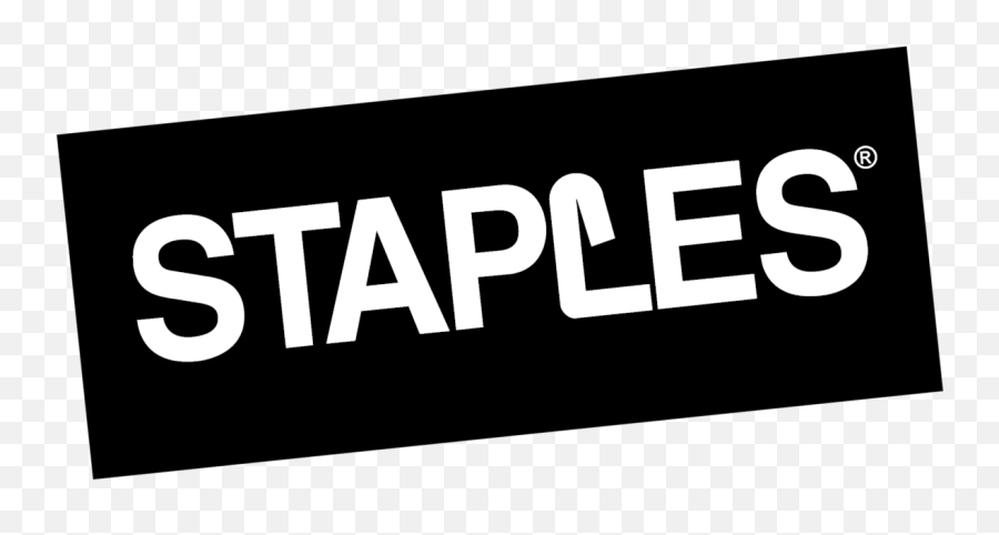 Staples Logo Black And White - Horizontal Emoji,Staples Logo