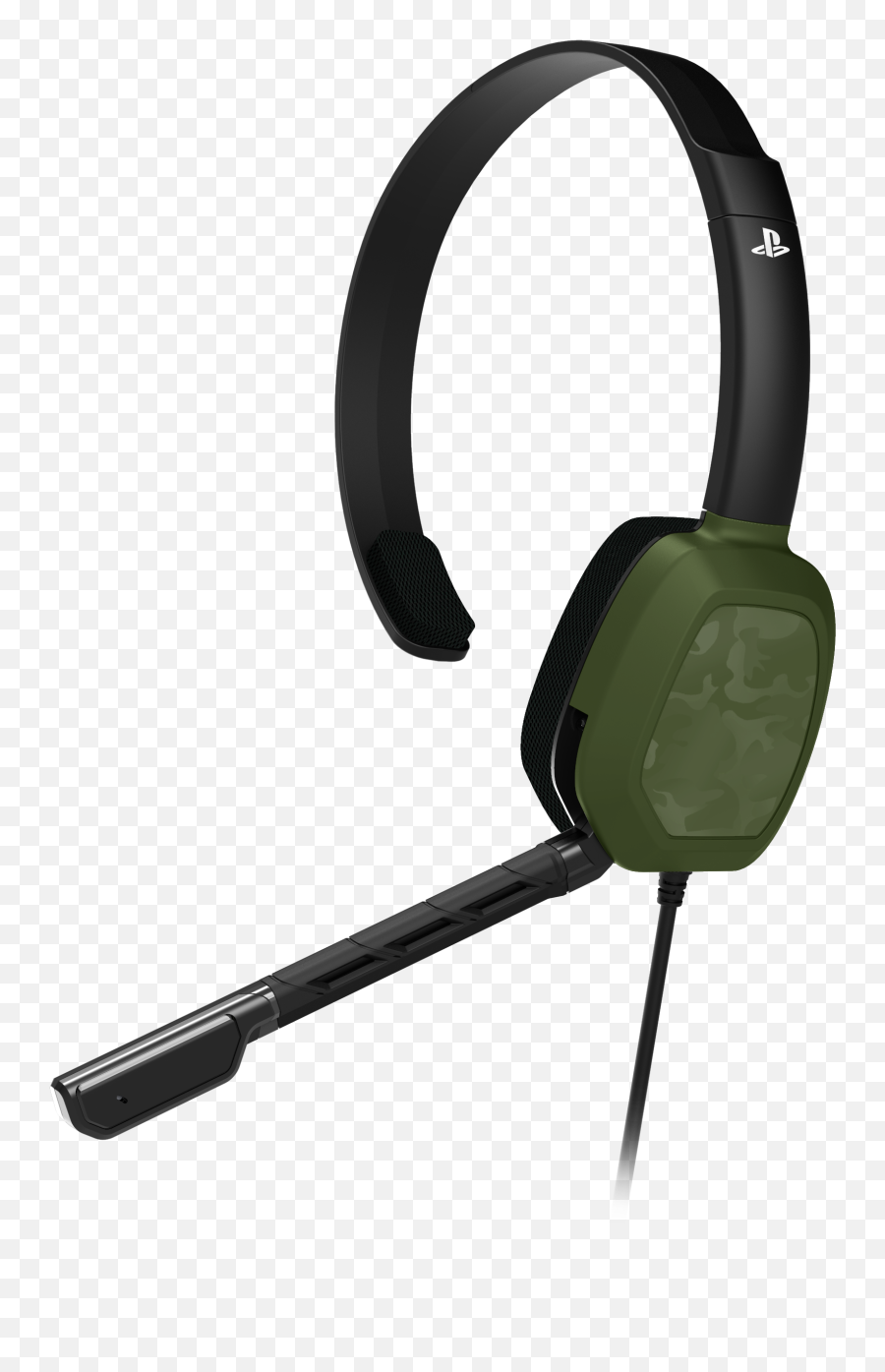 Lvl 1 Green Camo Wired Chat Gaming Headset For Playstation 4 Playstation 4 Gamestop - White Xbox Headset Emoji,Logo Games Answers Level 1
