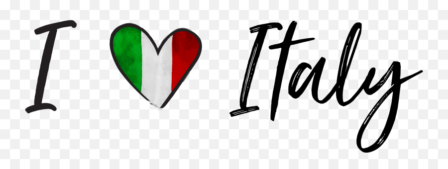 I Heart Italy - Heart Clipart Full Size Clipart 5338260 Language Emoji,Heart Image Clipart
