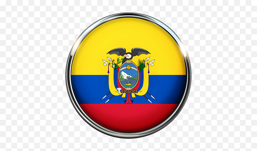 Bandera De Usa Png - Flag Ecuador Home Circle Free Image Transparent Bandera Ecuador Png Emoji,Bandera Usa Png