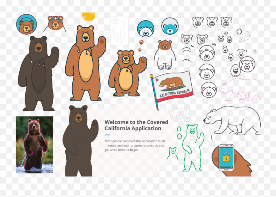 Com Brown Bear - Grizzly Bear Standing Transparent Cartoon Animal Figure Emoji,Brown Bear Clipart