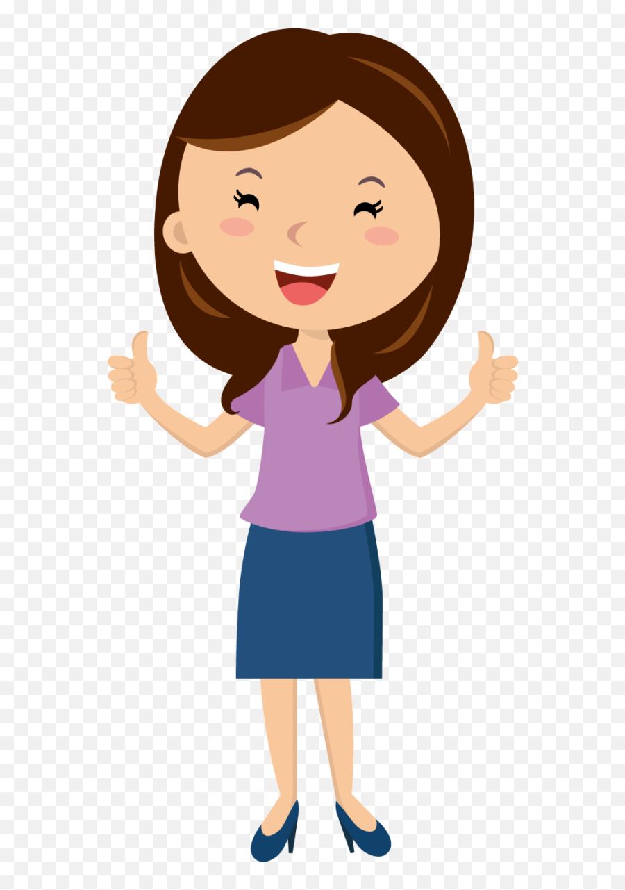 One Teaching Clipart - Girl Thumbs Up Cartoon Png Emoji,Volunteers Needed Clipart