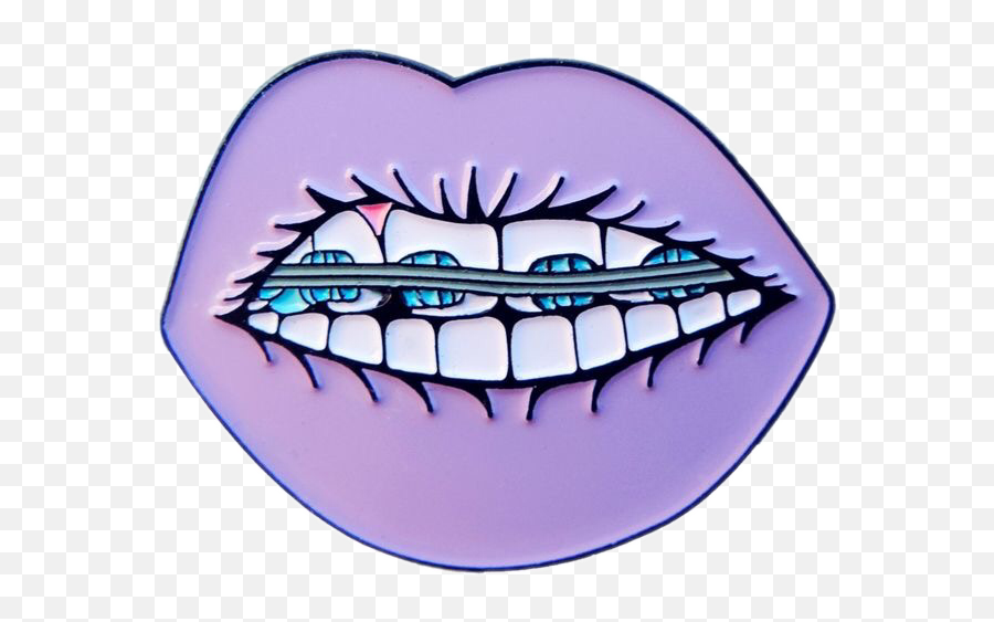 Lips With Braces Drawing Transparent Emoji,Labios Png