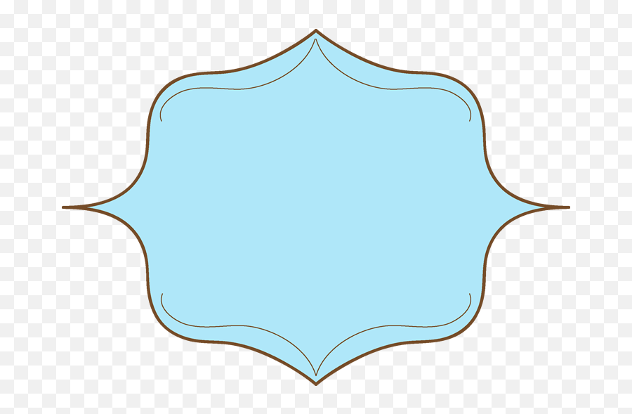Shapes Clipart Elegant Shape - Blue Label Frame Png Elegant Blue Frame Clipart Emoji,Shapes Clipart