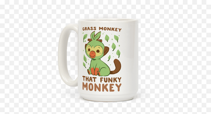 Grass Monkey That Funky Monkey Grookey Coffee Mug Emoji,Grookey Png