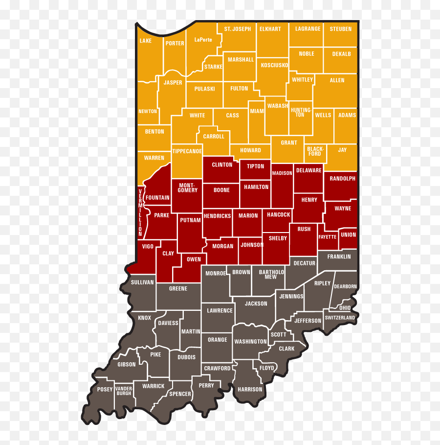 Indiana Criminal Justice Association Regions Indiana Emoji,Indiana Outline Png