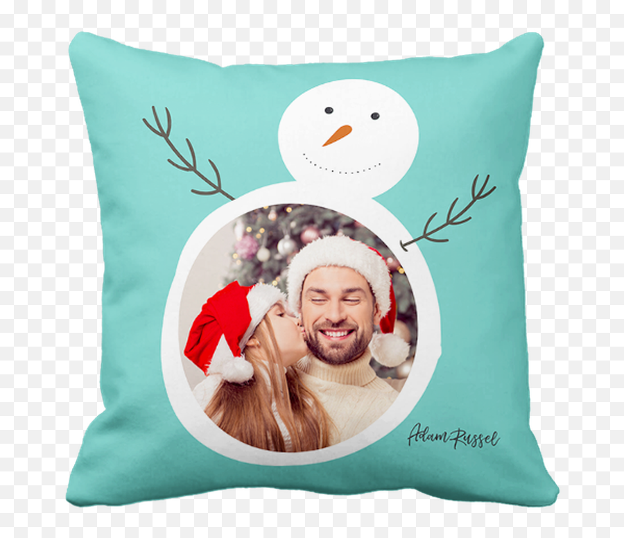 Snowman Love Pillow Create Photo Pillows Online Emoji,Pillow Transparent Background