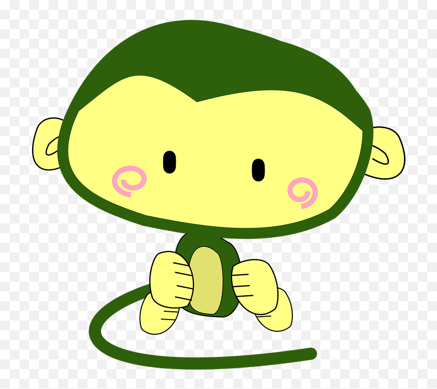 Monkey Cartoon Character - Free Vector Graphic On Pixabay Emoji,Monkey Clipart Images