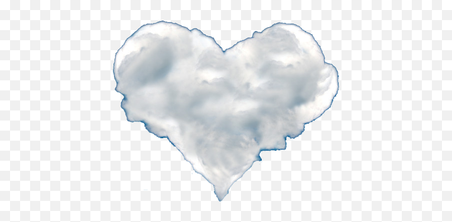 Heart Shaped Cloud Png Clipart - Full Size Clipart 3735378 Emoji,Heart Shaped Clipart