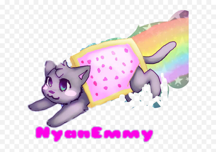 Download Nyanemmy Nyancat Nyan Cat Ranbowcat Rainbow Emoji,Nyan Cat Png