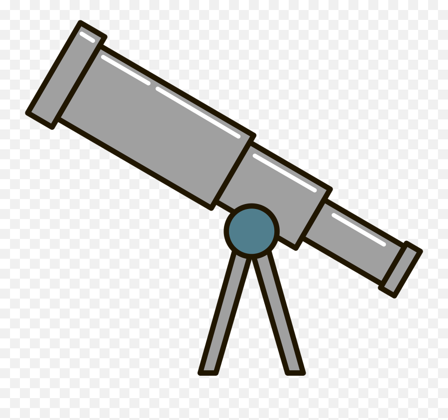 Telescope Clipart - Optical Telescope Emoji,Telescope Clipart