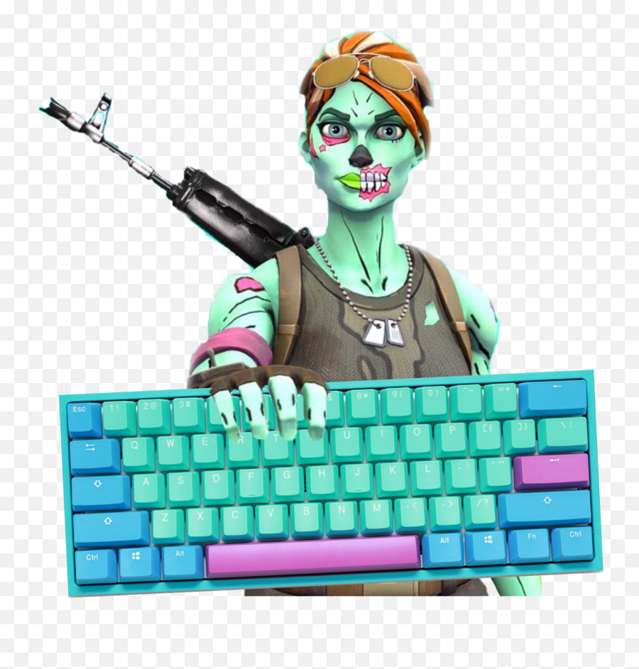 Keyboard Ghoul Trooper Sticker - Ghoul Trooper With Keyboard Png Emoji,Ghoul Trooper Png