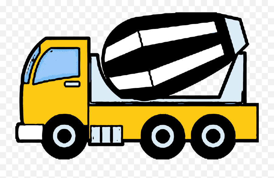Library Of Cement Truck Graphic Royalty - Construction Cement Truck Clipart Emoji,Truck Clipart