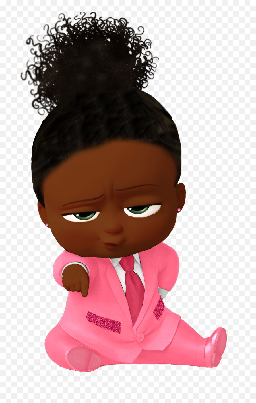 Black Girl Boss Baby Png Image With No - Boss Baby Girl Transparent Background Emoji,Boss Baby Png