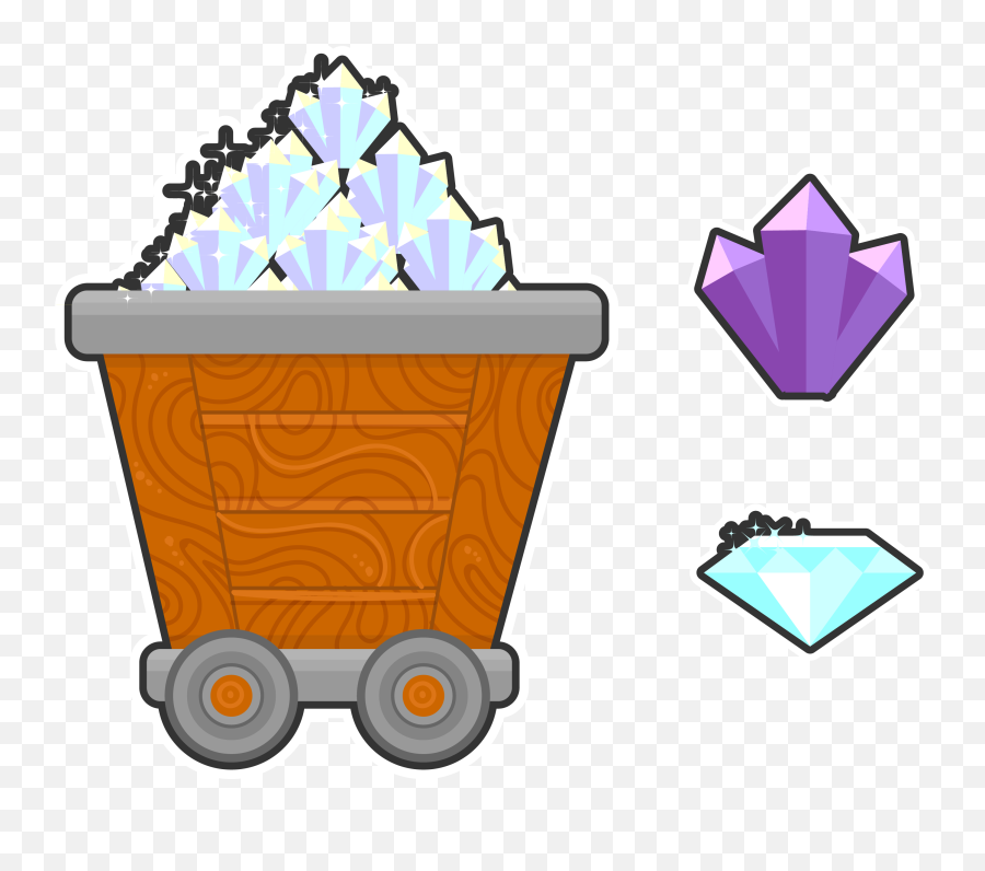 Diamonds Clipart Mines - Waste Container Emoji,Diamond Clipart