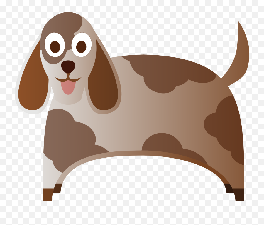 Colorful Happy Dog Clipart - Clip Art Emoji,Dog Clipart