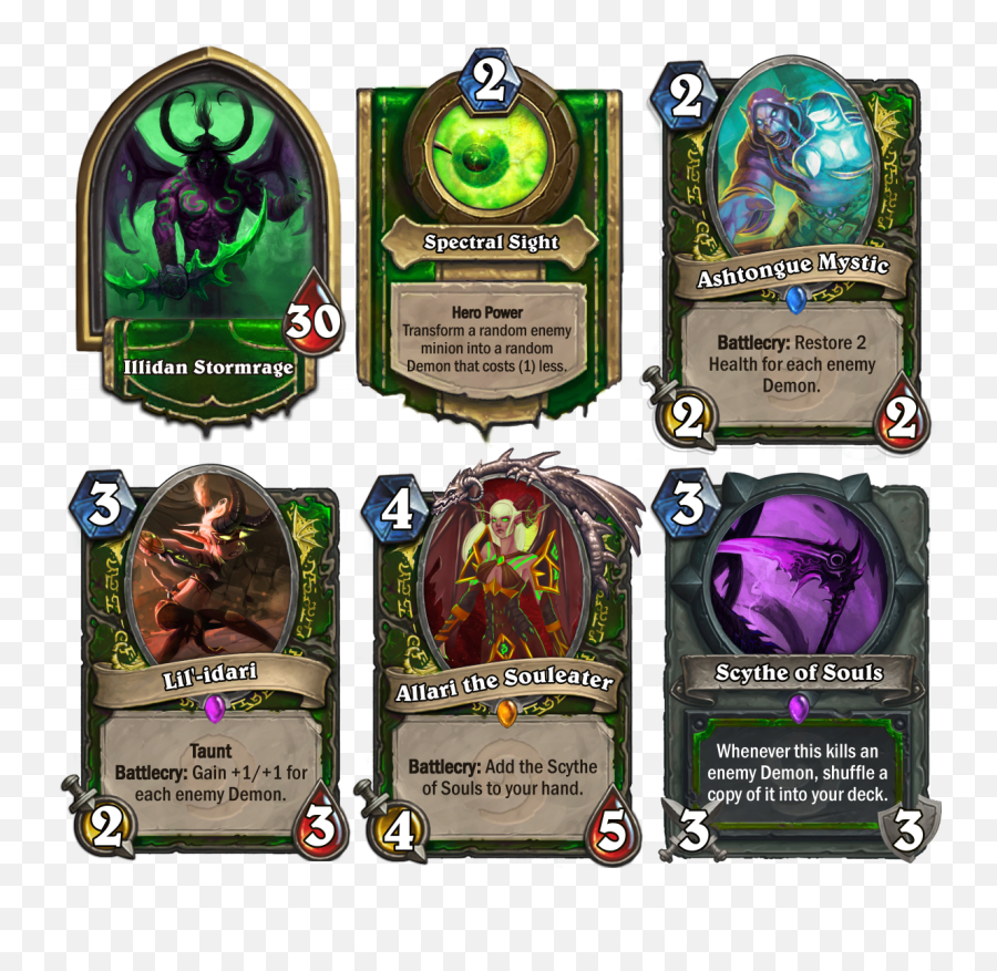 Download Demon Hunter Class Concept - Pc Game Png Image With Carte Hearthstone Rale D Agonie Emoji,Demon Hunter Logo