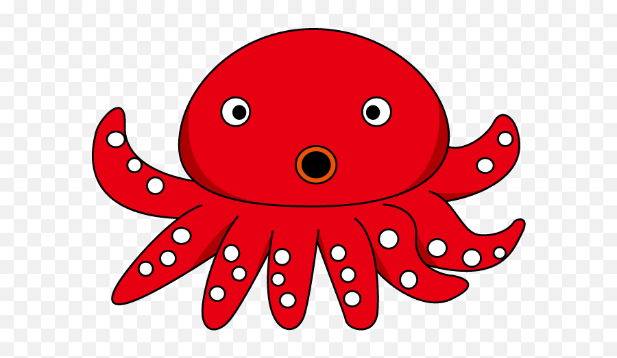 Clip Art Of Octopus And Squid - Dot Emoji,Squid Clipart