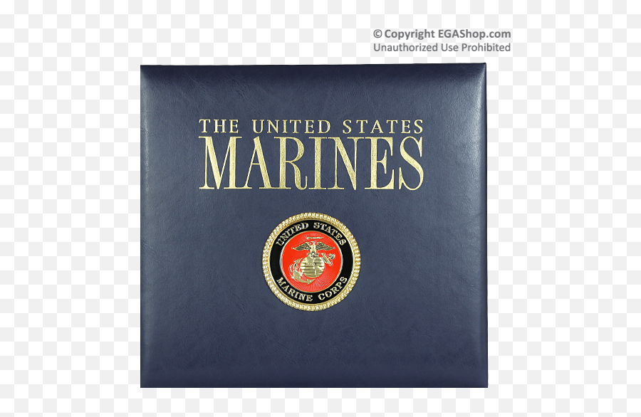 Scrapbook Album 12x12 Leather Marines Military Scrapbook - Marine Corps Scrapbook Emoji,United States Marine Corps Logo