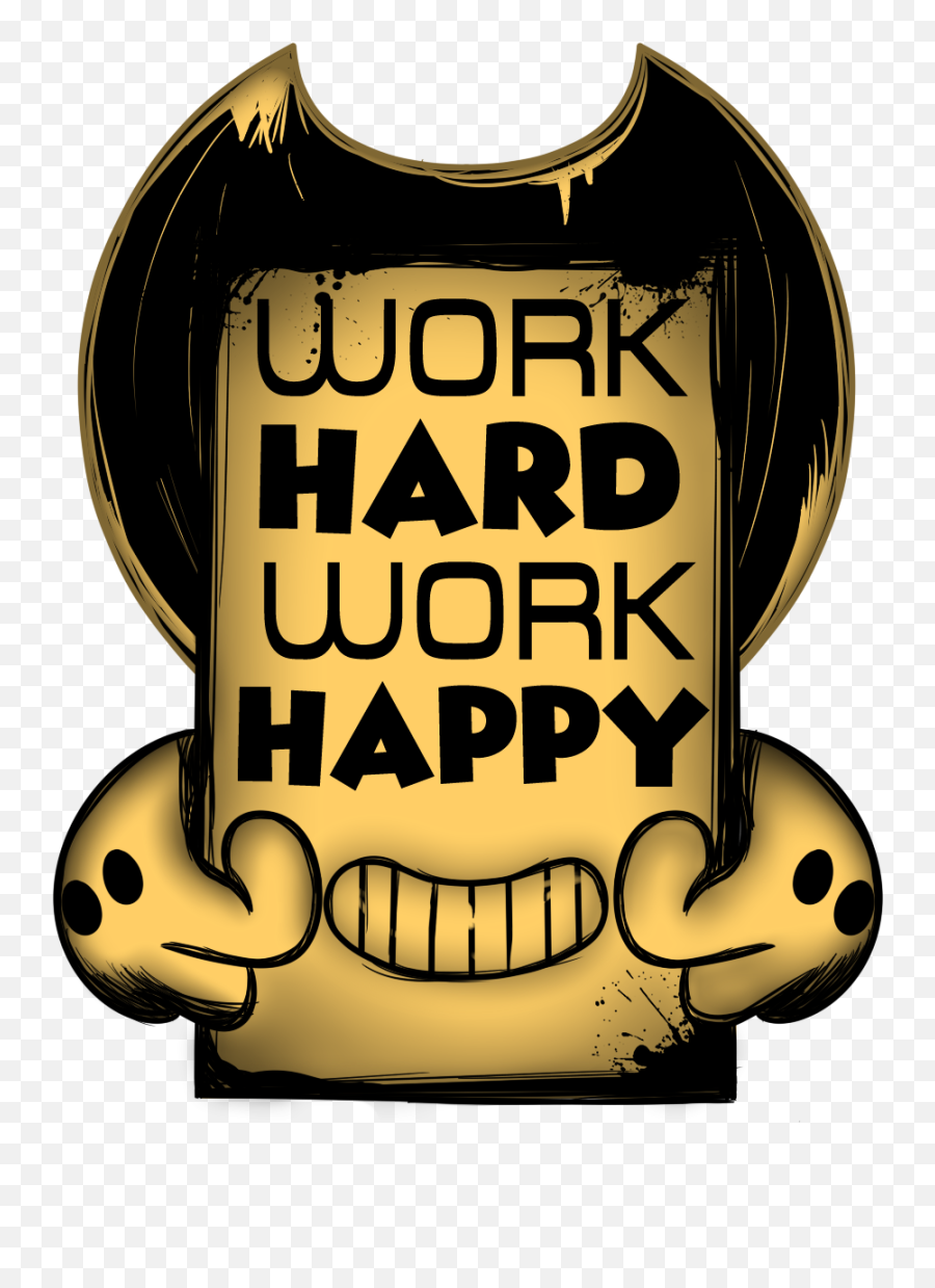 Hard Work Png - Bendy Work Hard Work Happy Clipart Full Bendy Png Emoji,Happy Clipart