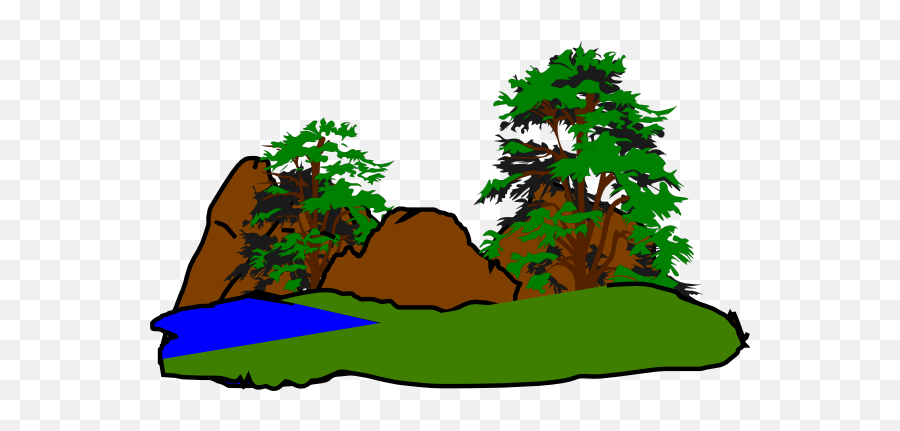 Green Forest Clipart - Forestry Clipart Emoji,Forest Clipart