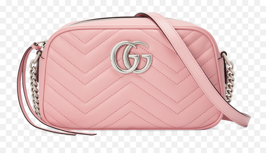 Pretty In Pastels Gucci Gives The Classic Gg Marmont A - Borsa Gucci Tracolla Rosa Emoji,Marmont Logo