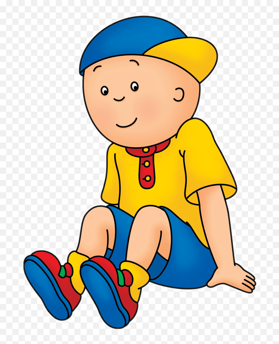 Caillou Sitting Transparent Png - Caillou Png Emoji,Caillou Png