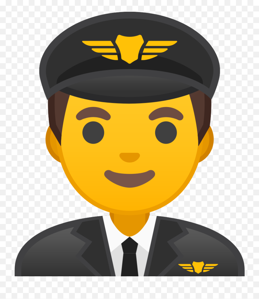 Man Pilot Icon - Pilot Emoji,Pilot Clipart