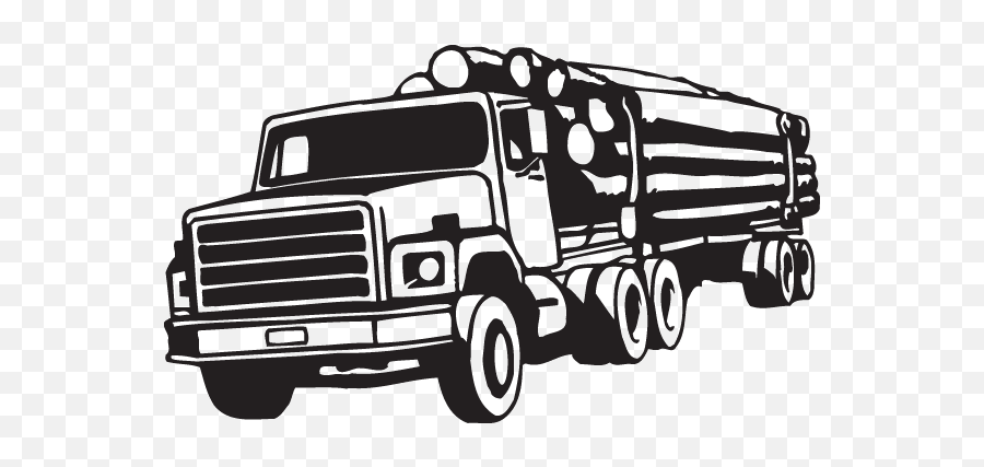 Download Hd Log Truck Company Logo Transparent Png Image - Log Truck Decal Emoji,Log Png