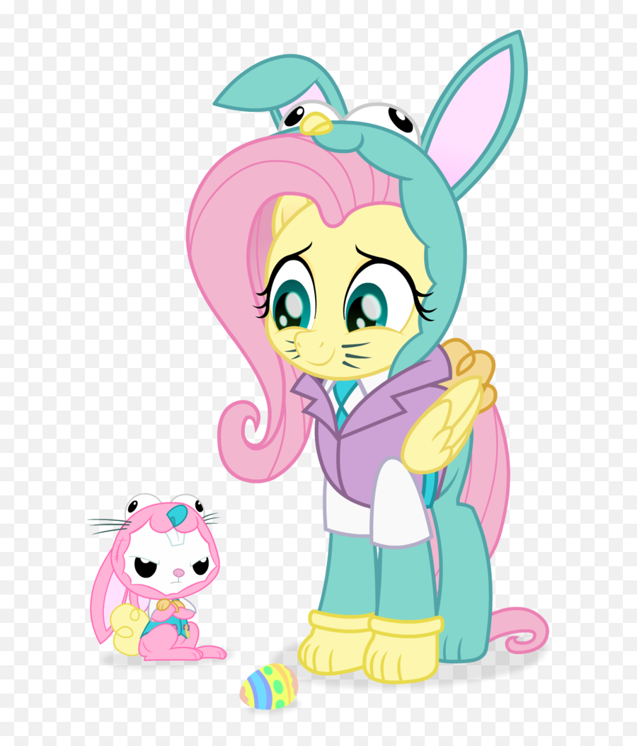 2018771 - Safe Artistspookitty Angel Bunny Fluttershy Emoji,Easter Bunny Ears Png