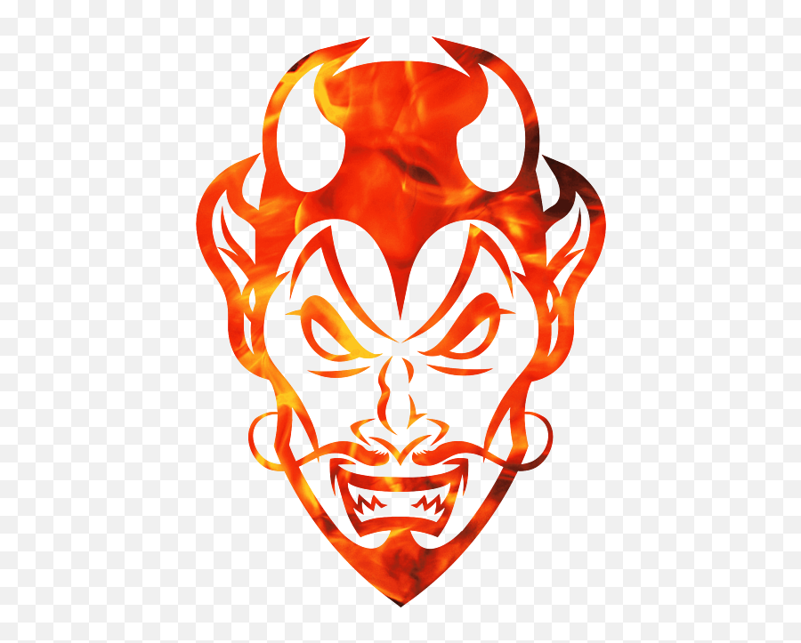Abstract Devil Face Illustration Face Mask For Sale By Calnyto Emoji,Devil Face Png