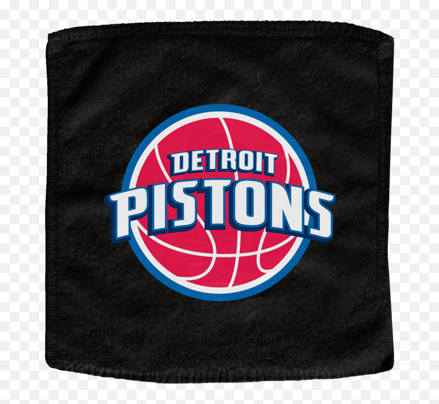 Custom Nba Basketball Rally Towel - Detroit Pistons Emoji,Detroit Pistons Logo