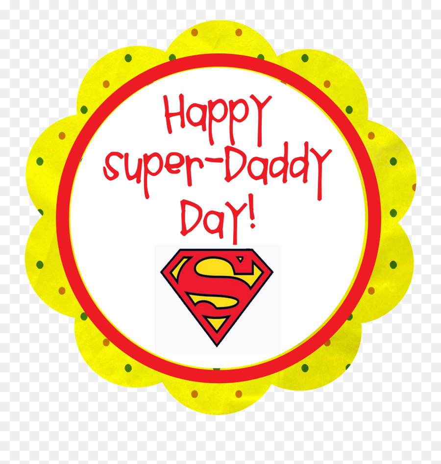 Fatheru0026day Superman Toppers - Cliparts Fatheru0027s Day Circle Fathers Day Toppers Emoji,Happy Father's Day Clipart