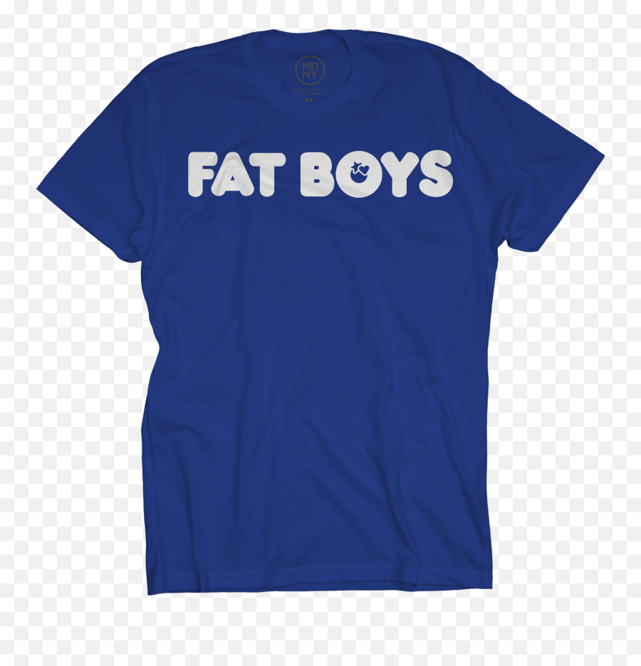 The Fat Boys - Standard Logo Royal Tshirt Fat Boys Emoji,Shirt Logo