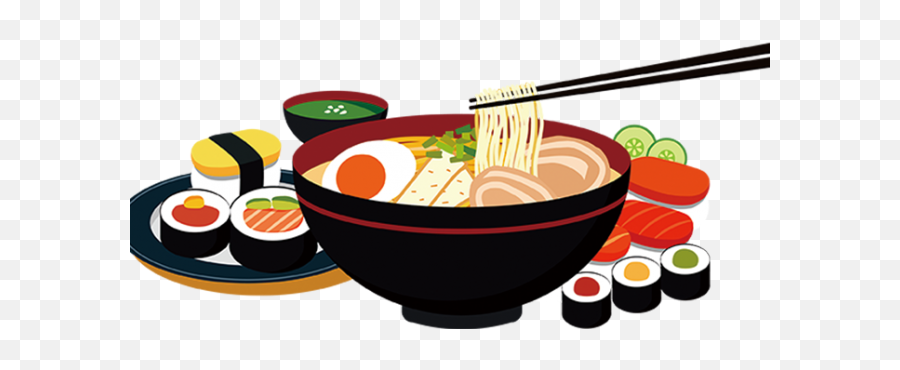 Ramen Noodle Png - Ramen Clipart Japan Food Food Dishes Kawaii Transparent Background Ramen Transparent Emoji,Dishes Clipart