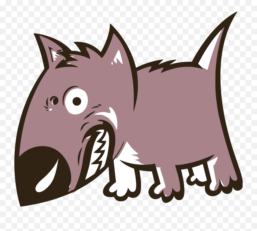 Angry Growling Cartoon Dog Clipart Free Download - Png Angry Dog Cartoon Emoji,Dog Clipart
