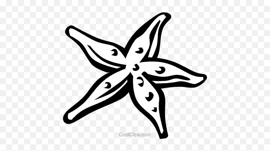 Starfish Royalty Free Vector Clip Art Illustration - Vc029518 Clipart Seestern Emoji,Starfish Clipart
