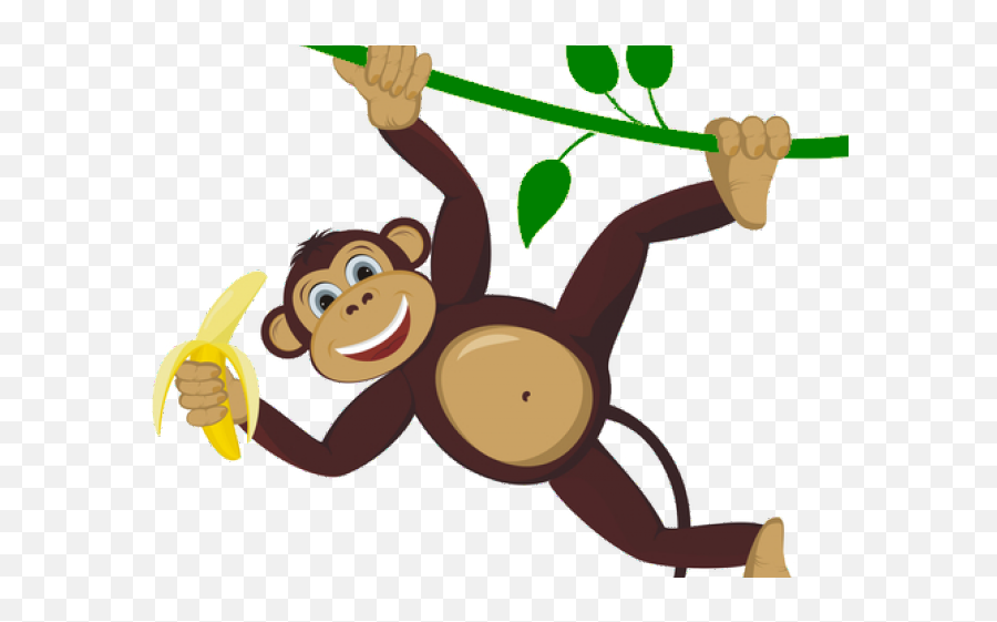 Download Hd Spider Monkey Clipart - Monkey Cartoon Png Emoji,Monkey Transparent Background