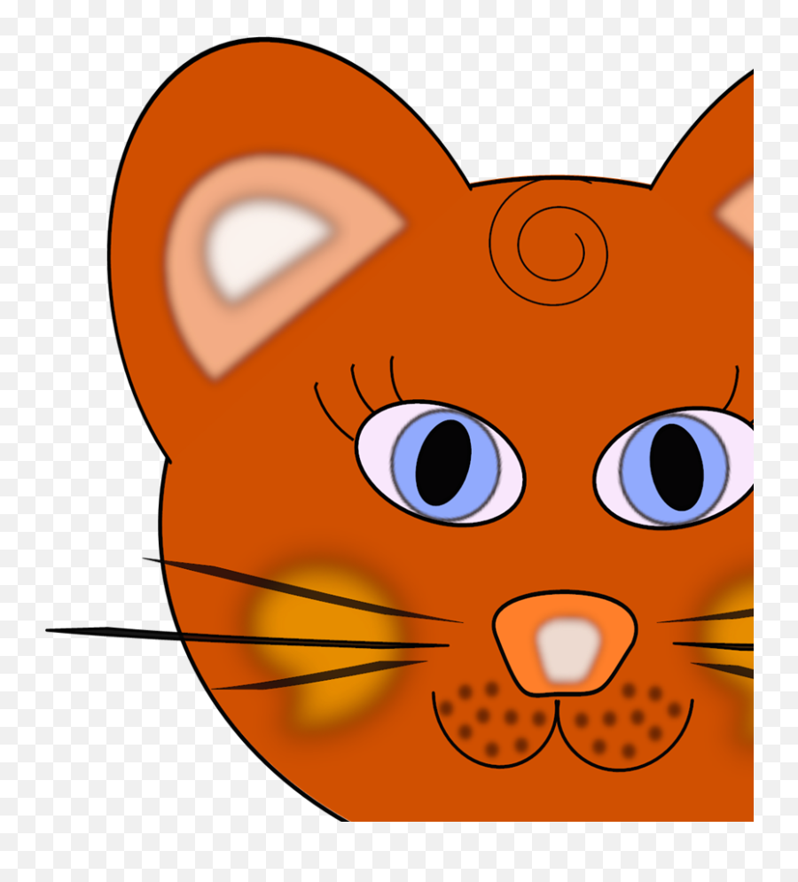 Cat Face Svg Vector Cat Face Clip Art - Svg Clipart Happy Emoji,Cat Face Clipart