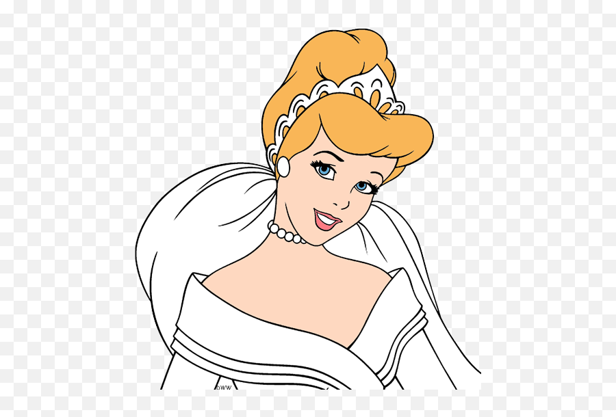 Wedding Dress Clipart Cinderella Dress - Disney Princess Wedding Cinderella Emoji,Wedding Dress Clipart