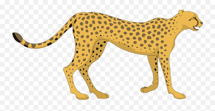 Download Cartoon Cheetah Png Clipart Free Library - Cheetah Moskvarium Emoji,Clipart Free Image