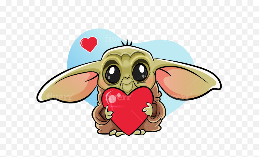 Cute Baby Yoda For You - Happy Emoji,Baby Yoda Png