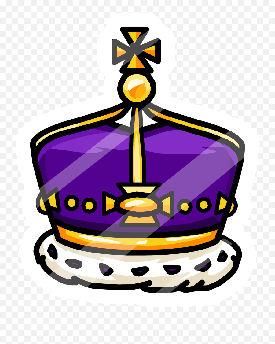Royal Crown Pin - Clip Art Purple Crown Emoji,Descendants Clipart