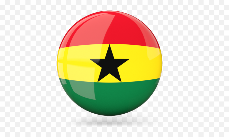 Glossy Round Icon Emoji,Ghana Flag Png